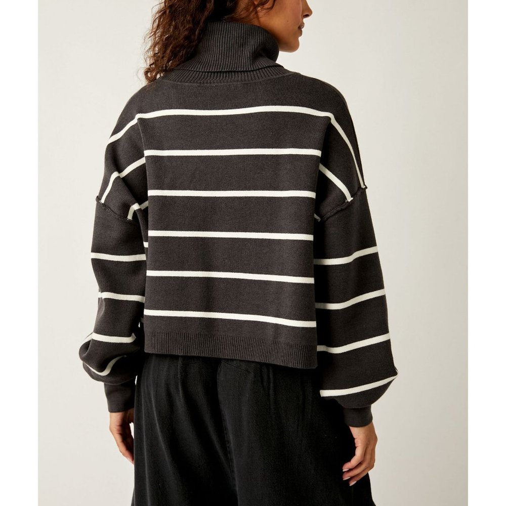 FREE PEOPLE Paulie Sweater / Smoked Pearl Combo - Picture 6 of 9